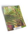 10" x 13" sample of Palmetum; orange modern mural