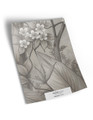 10" x 13" sample of Palmera; grey chinoiserie