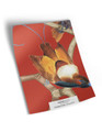10" x 13" sample of Paradise Trellis; red modern mural
