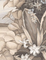Paradiso, printed mural wallpaper by Paul Montgomery. Up-close detail shot.