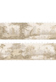 Paradiso Grisaille, printed mural wallpaper by Paul Montgomery. Brunaille panel layout.