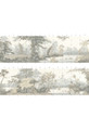 Paradiso Grisaille, printed mural wallpaper by Paul Montgomery. Grisaille panel layout.