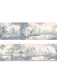 Paradiso Rosa, printed mural wallpaper by Paul Montgomery. Panel layout.
