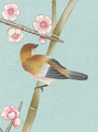 Parc Bonaire, printed mural wallpaper by Paul Montgomery. Aegean detail shot.