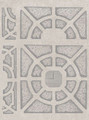 Parterre Promenade, printed mural wallpaper by Paul Montgomery. Sandstone detail shot.