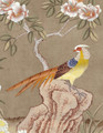 Picardy Emplastro, printed mural wallpaper by Paul Montgomery. Mesa detail shot.