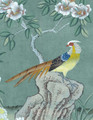 Picardy Emplastro, printed mural wallpaper by Paul Montgomery. Adriatic detail shot.