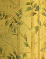 Quiet Forest Gold, printed mural wallpaper by Paul Montgomery. Detail shot.