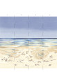 Seashore, printed mural wallpaper by Paul Montgomery. Panel layout. Seashore, printed mural wallpaper by Paul Montgomery. Panel layout.