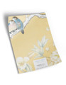 10" x 13" sample of Spring Meadow; yellow chinoiserie