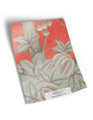 10" x 13" sample of Trevarez Fresco; red chinoiserie