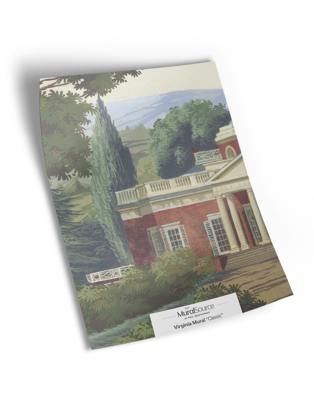 10" x 13" sample of Virginia; full color panoramic