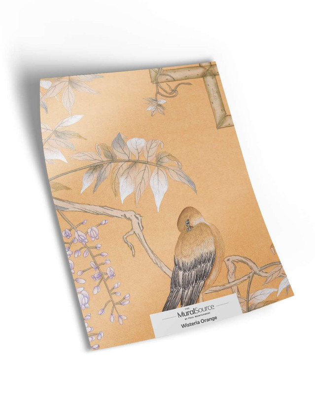 Wisteria Orange Sample | The Mural Source by Paul Montgomery