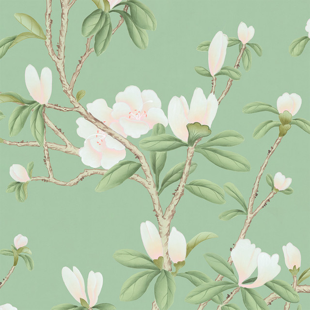 Azaleas in Chinoiserie