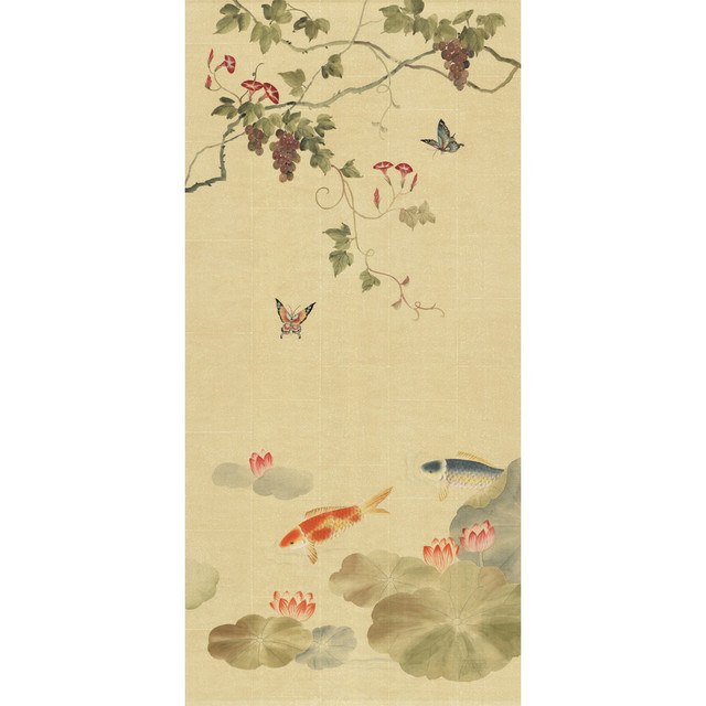 Lotus and Koi