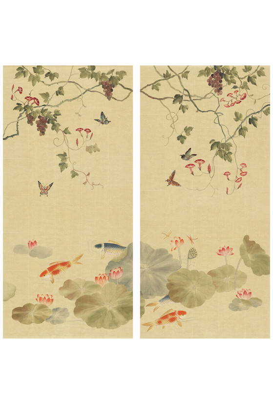 Lotus and Koi