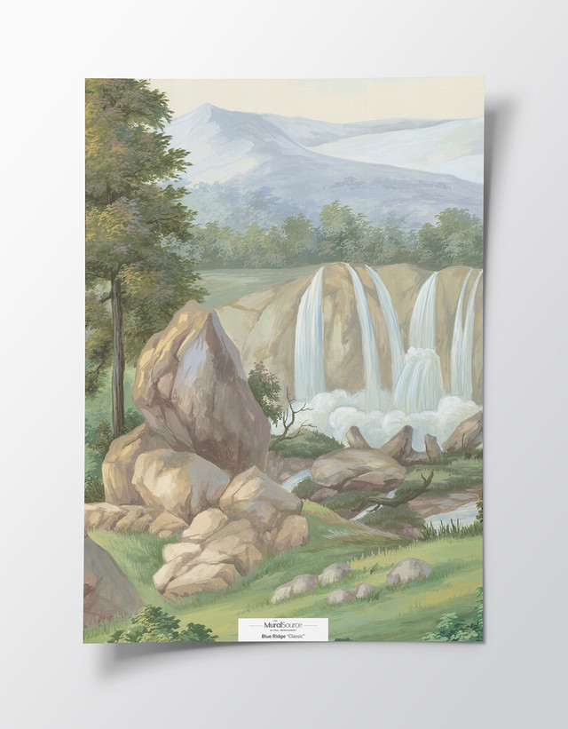 2' x 3' sample of Blue Ridge; full color panoramic