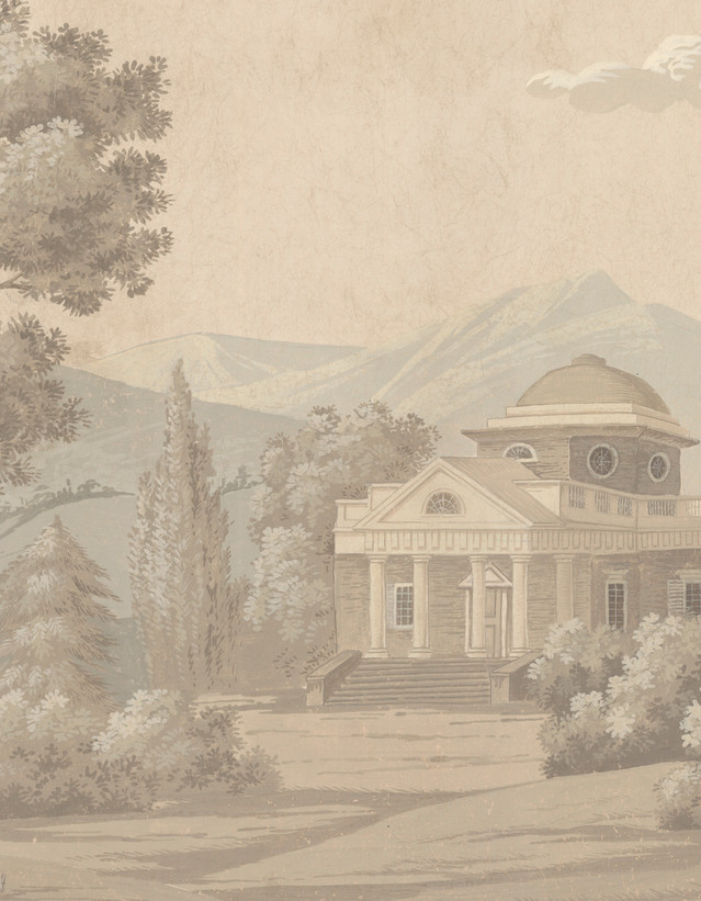 Virginia Sepia Hand-Painted  Original