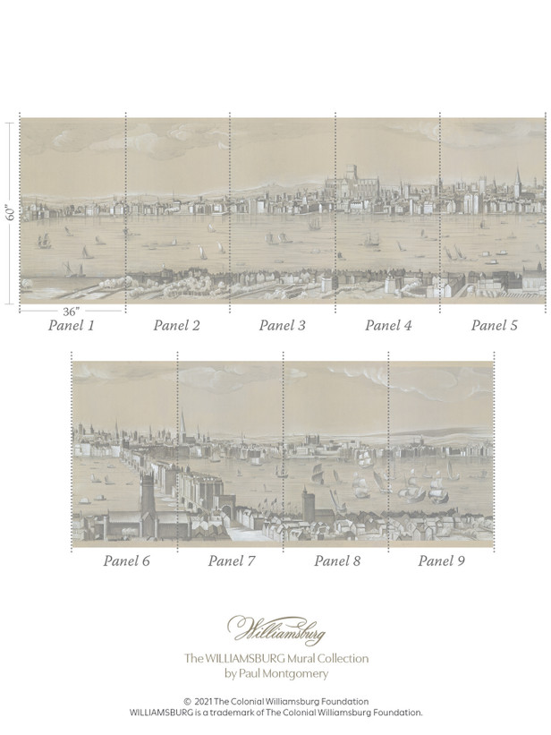 London Skyline Hand-Painted  Original