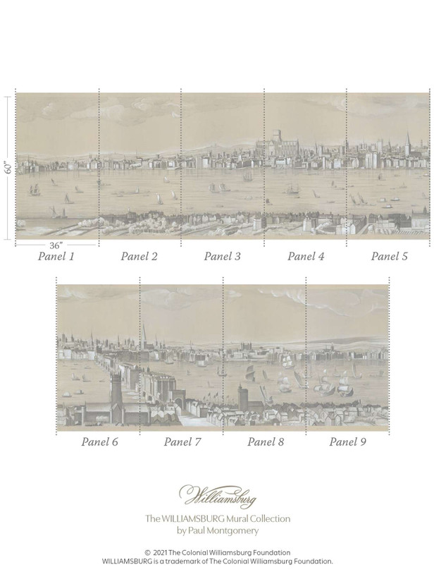 London Skyline Hand-Painted  Original