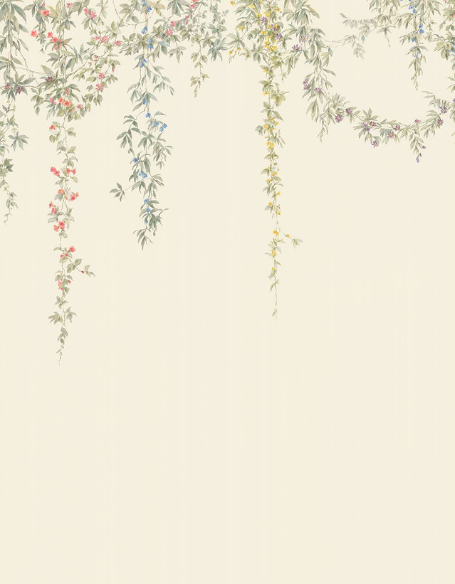 Cascade Florale Hand-Painted Original