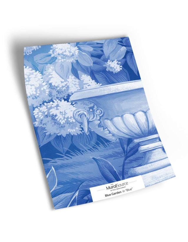 Blue Garden Sample | The Mural Source by Paul Montgomery