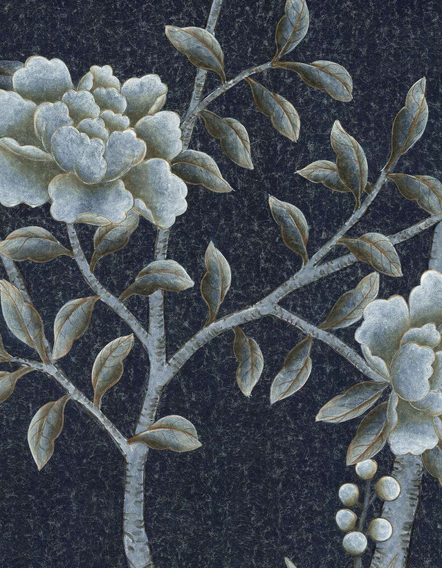 Chai Wan Navy, printed mural wallpaper by Paul Montgomery. Detail shot.