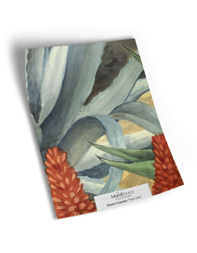 Desert Garden Sample | The Mural Source by Paul Montgomery