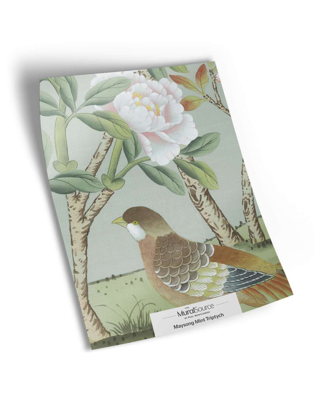 Maysong Mint Triptych Sample | The Mural Source by Paul Montgomery