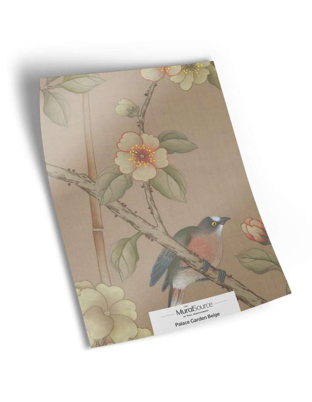 Palace Garden Beige Sample | The Mural Source by Paul Montgomery