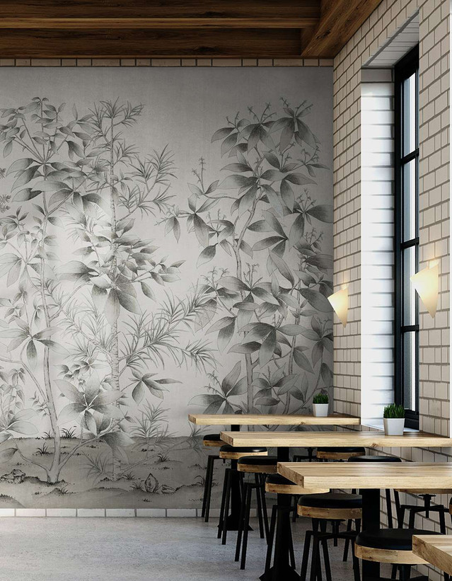 Quiet Forest Pewter | The Mural Source by Paul Montgomery
