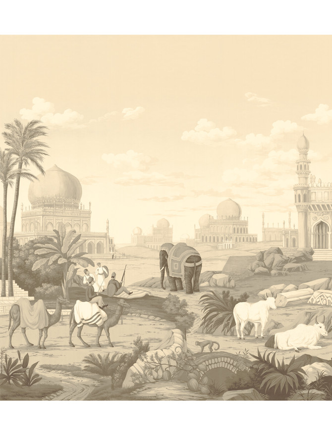 India Sepia Triptych