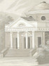 Virginia Grisaille, printed mural wallpaper by Paul Montgomery. Up-close detail shot.