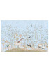 Ardmore, printed mural wallpaper by Paul Montgomery. Powder blue panel layout.