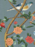 Bel Aire, printed mural wallpaper by Paul Montgomery. Ming detail shot.