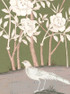 Birds of Flight, printed mural wallpaper by Paul Montgomery. Juniper detail shot.