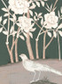Birds of Flight, printed mural wallpaper by Paul Montgomery. Pine detail shot.