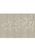 Cherry Blossoms, Beige, printed mural wallpaper by Paul Montgomery. Panel layout.