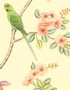 Enchanted Garden, printed mural wallpaper by Paul Montgomery. Pale Moon detail shot.