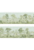 English Garden, printed mural wallpaper by Ariel Okin for Paul Montgomery. Panel layout.