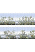 Floridana, printed mural wallpaper by Paul Montgomery. Classic panel layout.