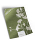 10" x 13" sample of Gingko; moss green chinoiserie