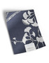 10" x 13" sample of Gingko; navy blue chinoiserie