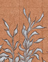 Hedgerow Copper, printed mural wallpaper by Paul Montgomery. Detail shot.