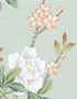 Maysong Mint Triptych, printed mural wallpaper by Paul Montgomery. Detail shot.