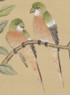 Nanjing Beige, printed mural wallpaper by Paul Montgomery. Up-close detail shot.