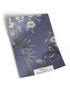 10" x 13" sample of Palace Garden Blue; purple chinoiserie