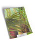 10" x 13" sample of Palmetum; green modern mural