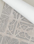 Parterre Promenade, printed mural wallpaper by Paul Montgomery. Sandstone roll close-up shot.