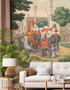 Passage to India, printed mural wallpaper by Paul Montgomery. Full Color panoramic in room.